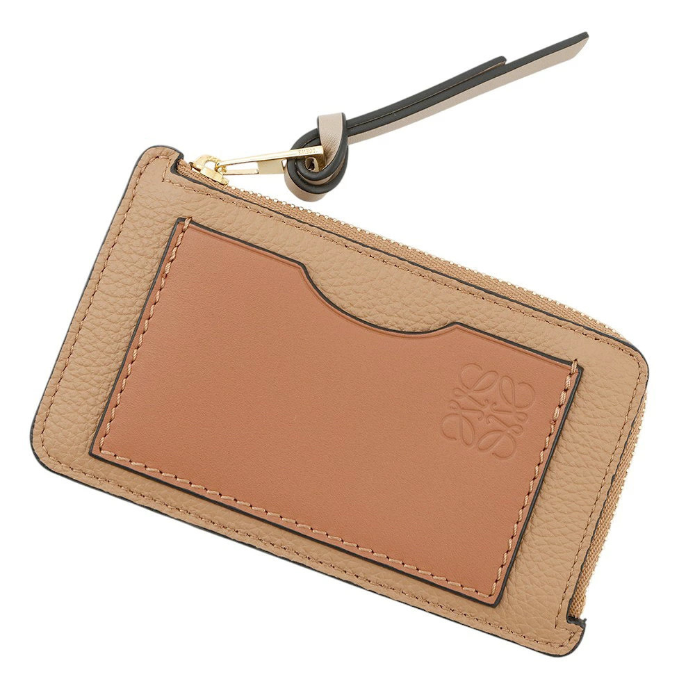Loewe coin case Wallet card soft grain calf leather wallet purse